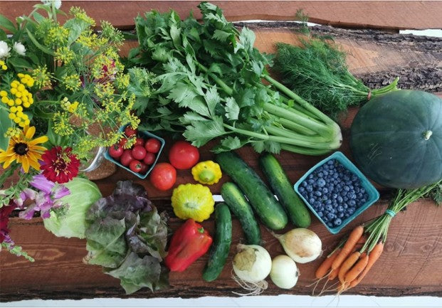 Organic veggie baskets