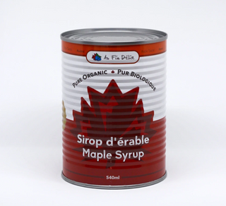 Organic maple syrup - 1 gallon (8X540 ml)